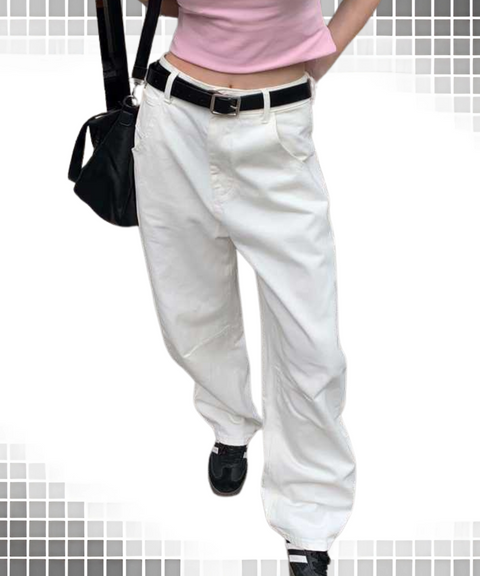 Loose Wide-Leg Pants