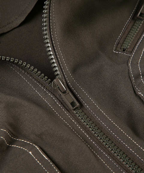 Collared Waist-Cinched Pocket Jacket