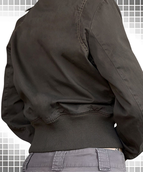 Collared Waist-Cinched Pocket Jacket