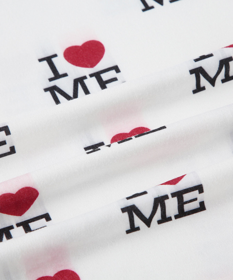 Letter Print Wide-Leg Pants