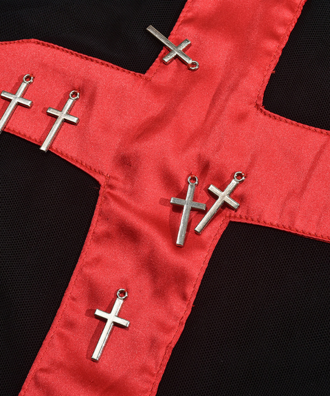 Mesh Metal Cross Vest