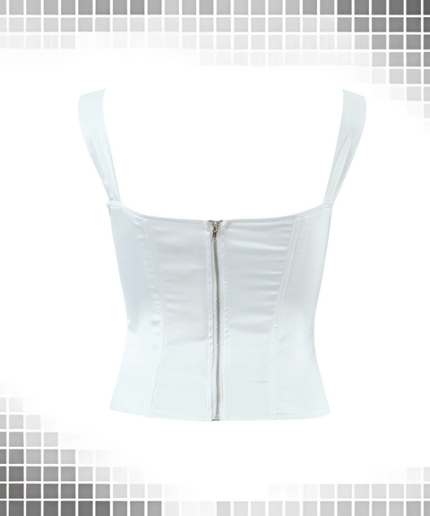 Tie-Waist Corset Cami Top