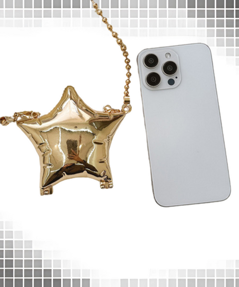 Glossy Star Mini Crossbody Bag