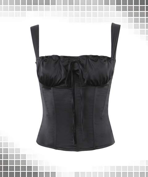 Tie-Waist Corset Cami Top