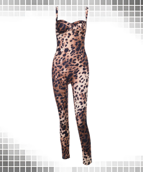 Leopard Print Jumpsuit