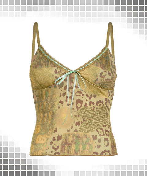 Lace-Up Camisole Top