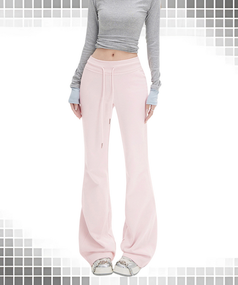 Drawstring Flared Pants