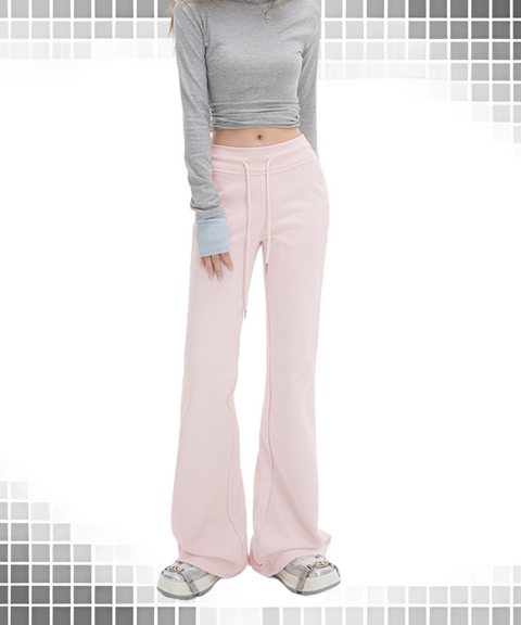 Drawstring Flared Pants