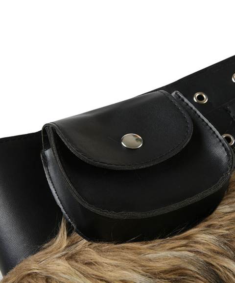 Patchwork Color-Block Statement Belt