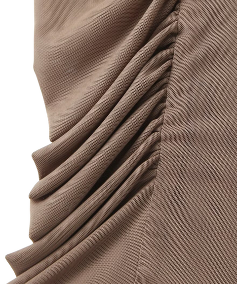 Irregular Drawstring Ruched Vest
