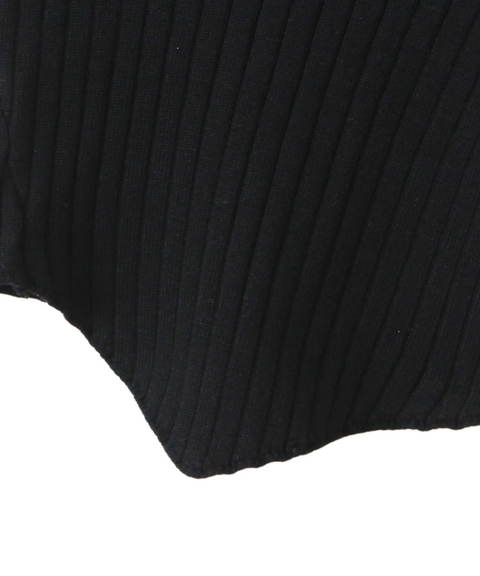 Irregular Tie-Knot Knit Vest