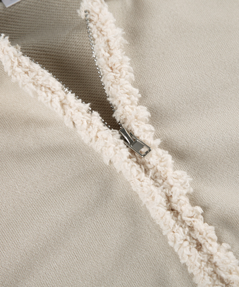 Hooded Knit Patchwork Set