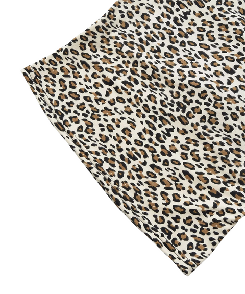 Faux Two-Piece Halter Leopard Vest