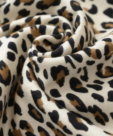 Faux Two-Piece Halter Leopard Vest