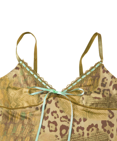 Lace-Up Camisole Top