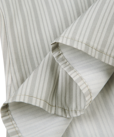 Striped Long Sleeve Collared Shirt