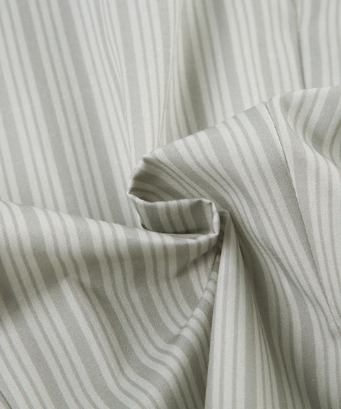 Striped Long Sleeve Collared Shirt