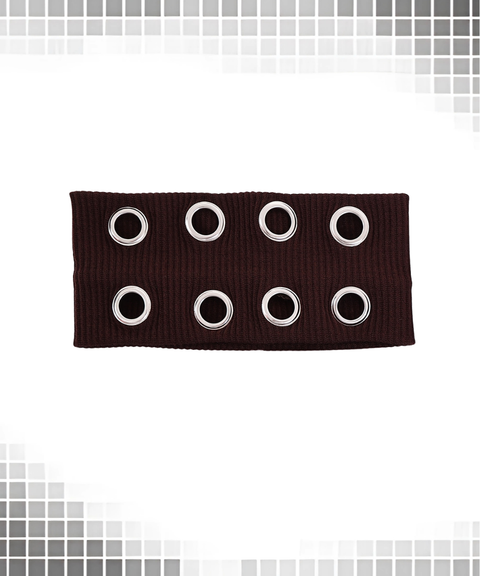 Punk style metal ring wide brim headband