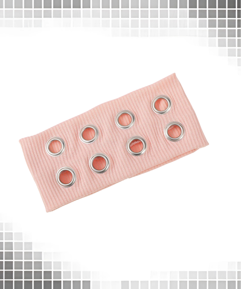 Punk style metal ring wide brim headband