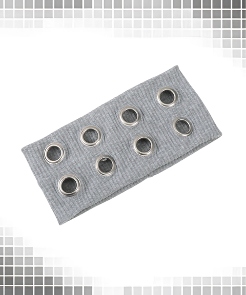 Punk style metal ring wide brim headband