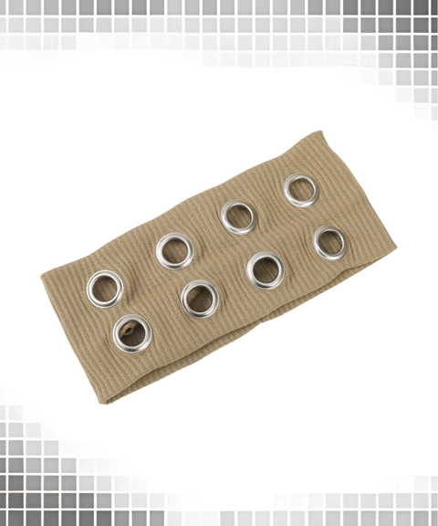 Punk style metal ring wide brim headband