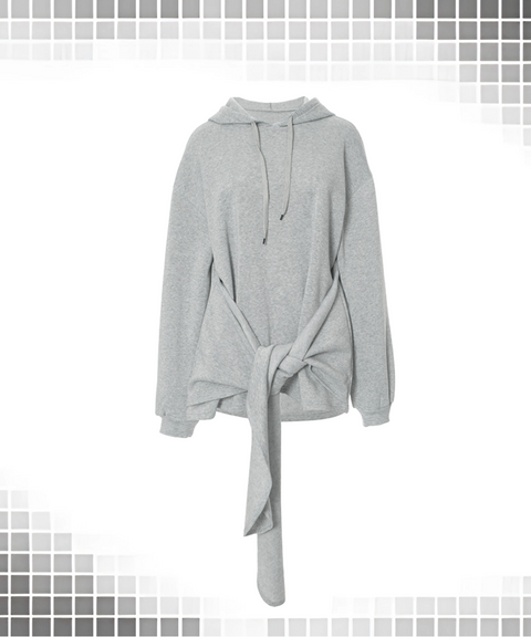 Hooded pullover loose sweatshirt