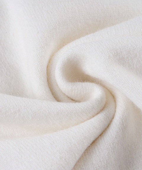 Boat neck wool top & wool skirt two-piece set