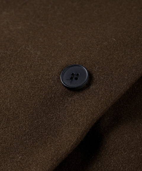 Elegant lapel long coat