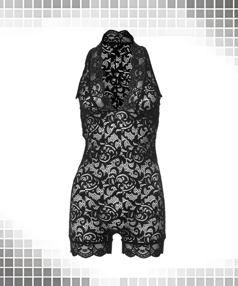 V-Neck Lace Jumpsuit