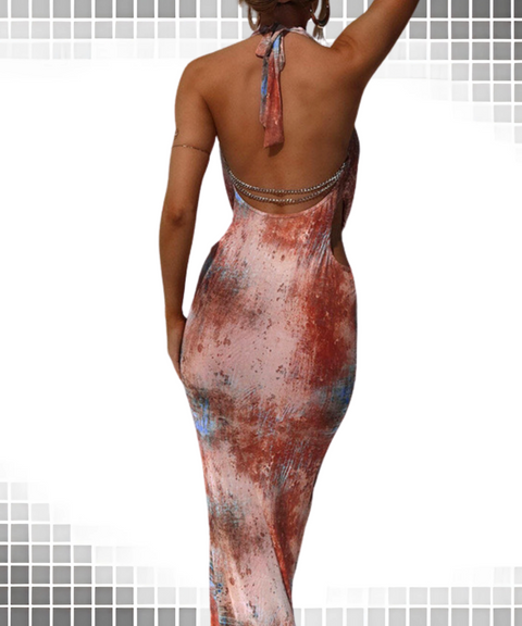 Low-cut Backless Dress