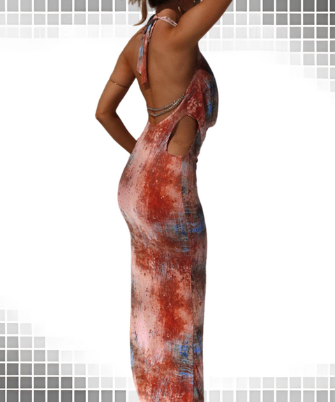 Low-cut Backless Dress