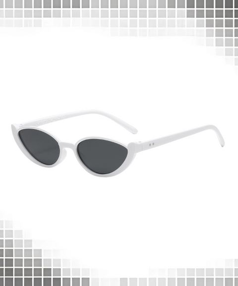 Semi-Rimless Cat-Eye Sunglasses