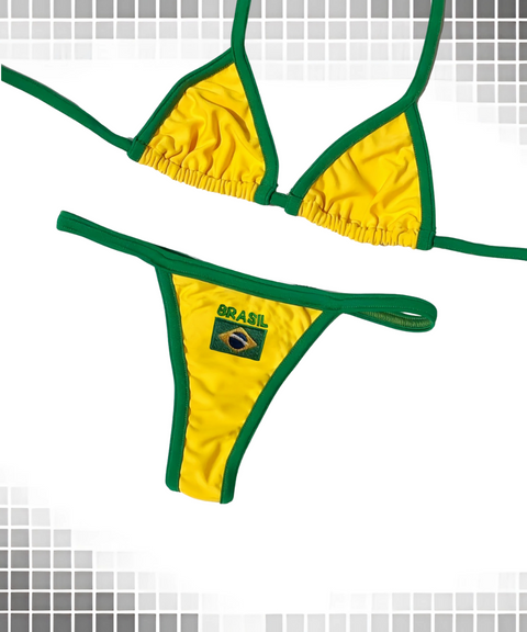 Graphic Print Bikini Set