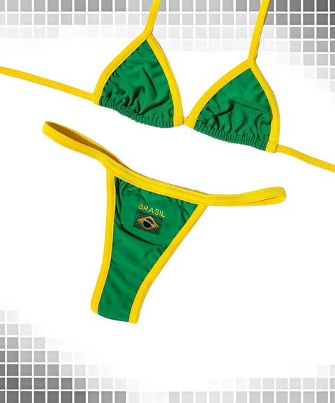 Graphic Print Bikini Set