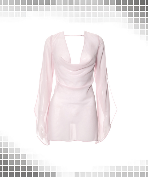 Long Sleeve High Waist Short Dress