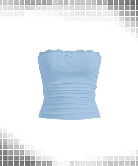 Lace Lace Suspender Top