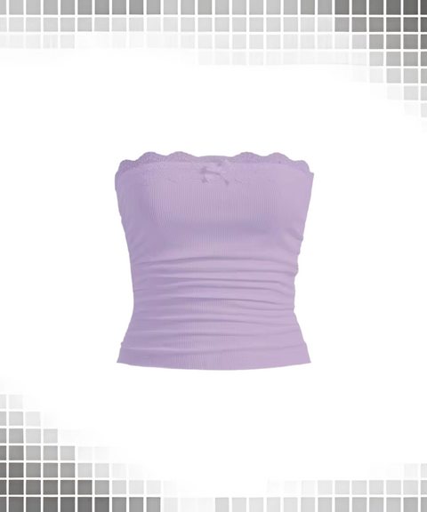 Lace Lace Suspender Top