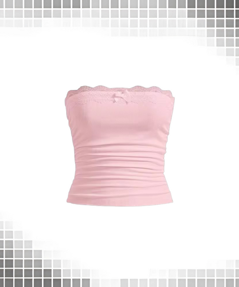 Lace Lace Suspender Top