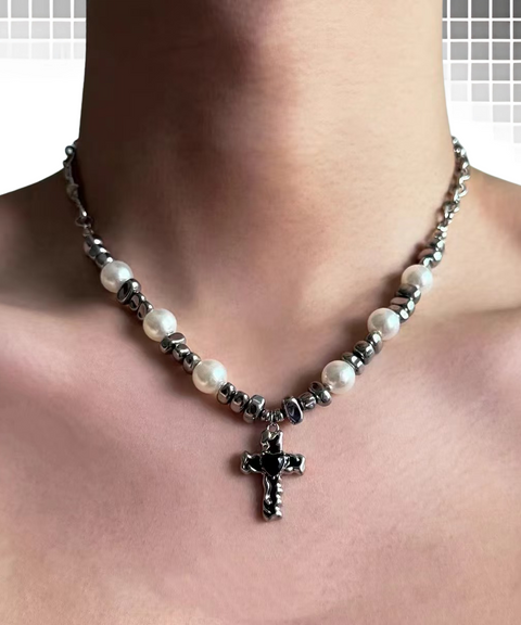 Stacked Pearl Necklace
