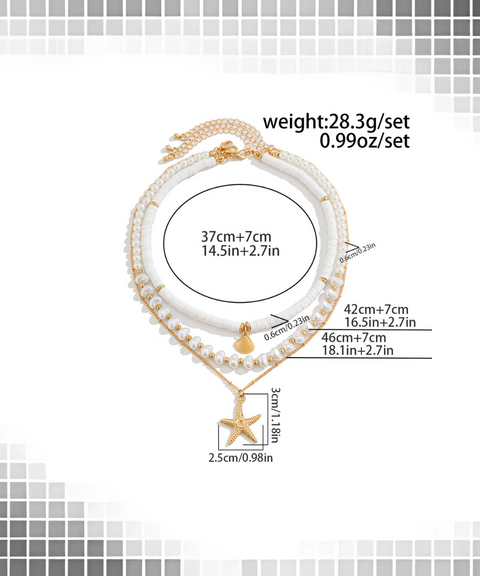 Beach-Style Starfish Necklace