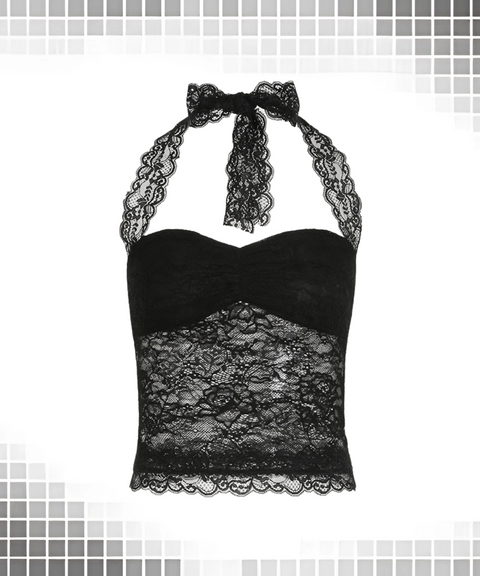 Lace Halter Vest