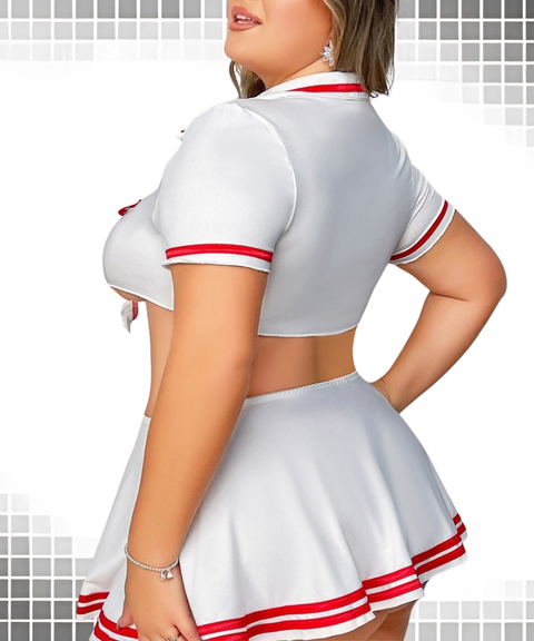 Plus Size Nurse Uniform Four-Piece Set