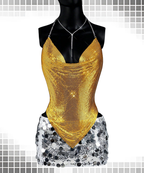 Metallic Sequin Sexy Camisole