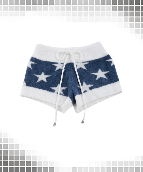 Low-Waisted Casual Women's Knitted Shorts