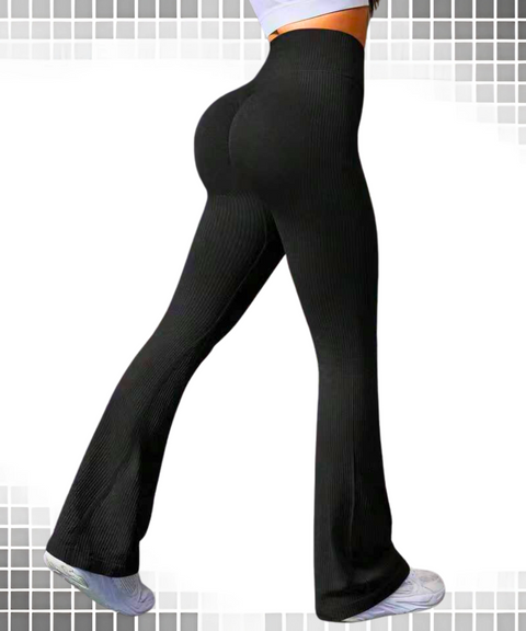 Threaded Flared Yoga Pants