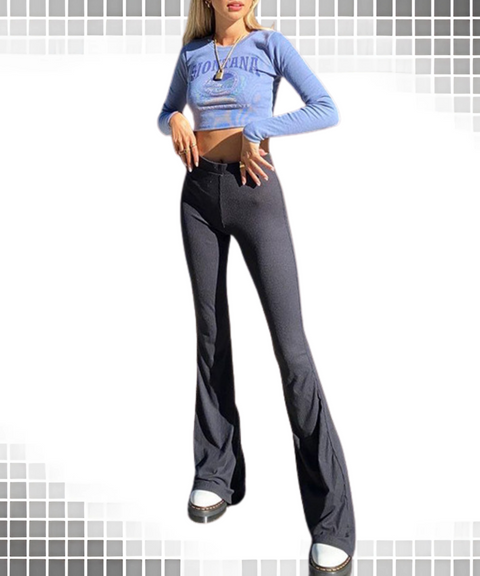 High Waist Flared Pants