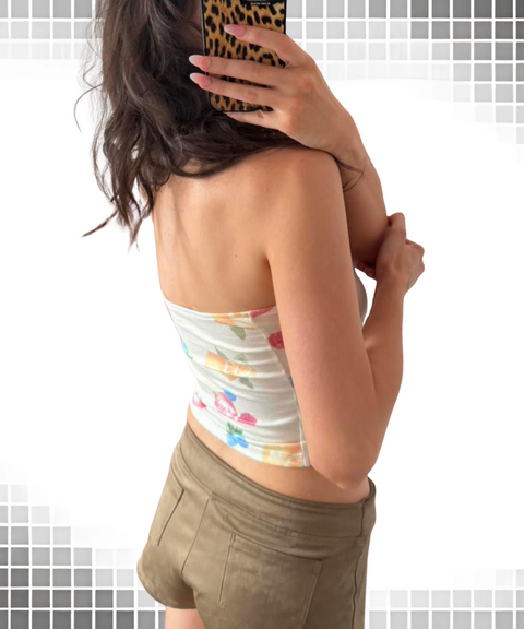 Fruit Print Tube Top