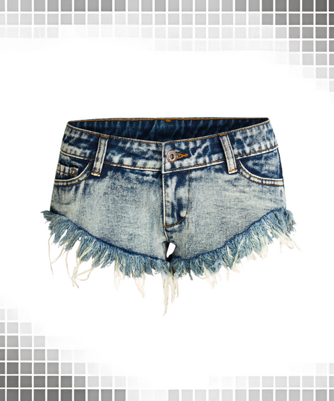 Low-Waist Ultra-Short Jeans