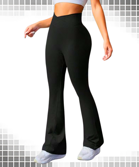 Threaded Flared Yoga Pants