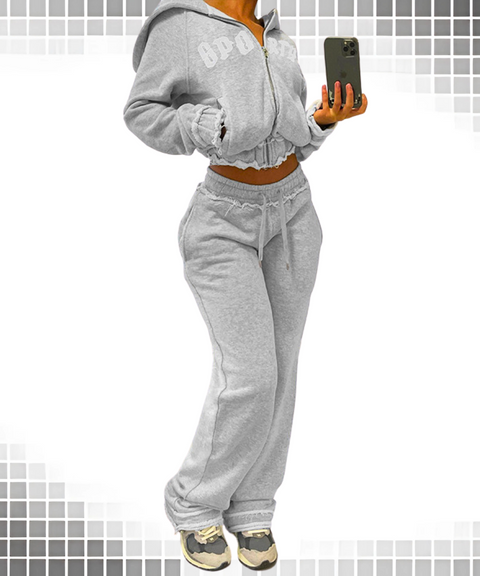 Hoodie And Pants Two-Piece Set